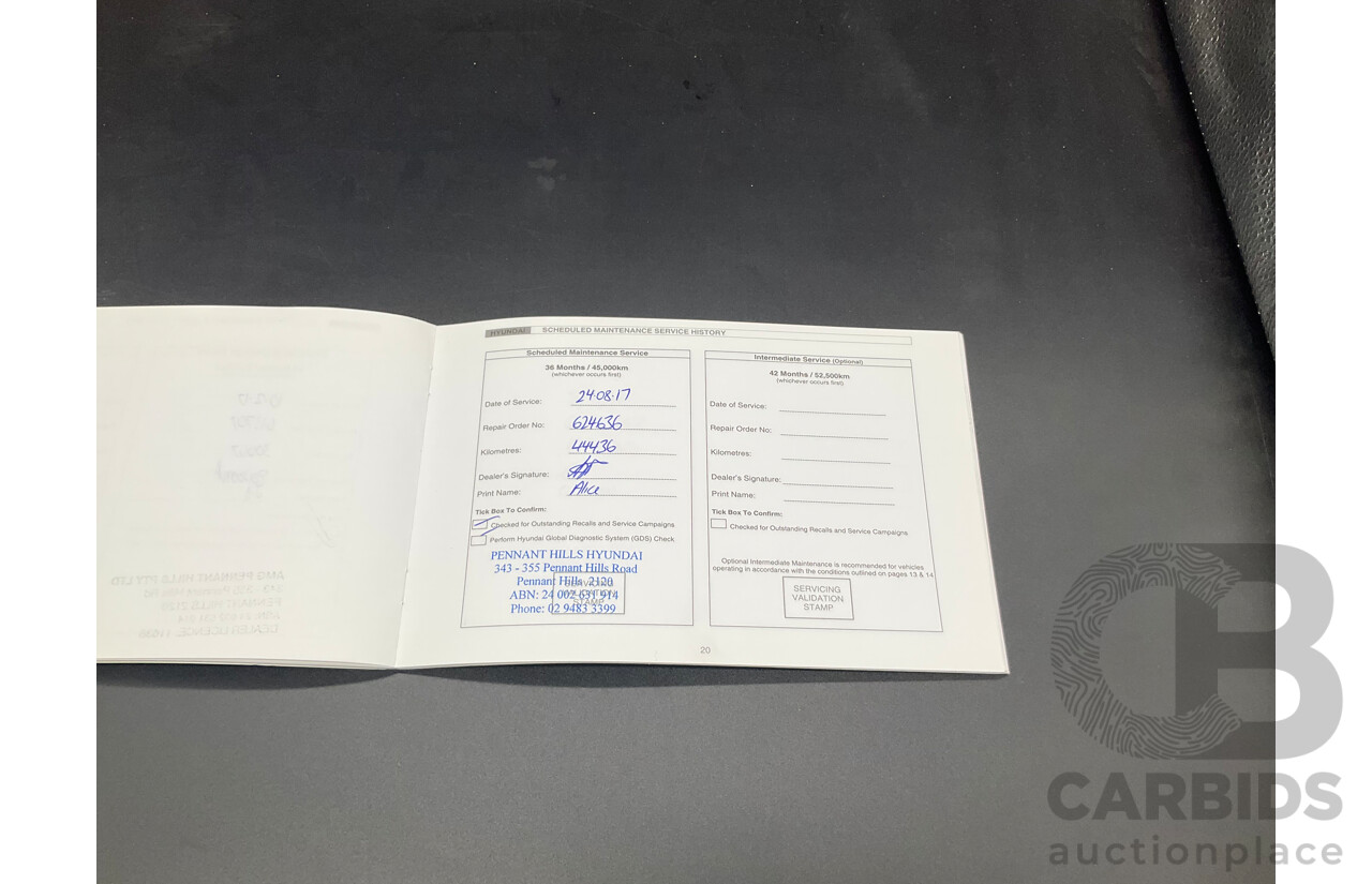 01/2015 Hyundai Santa Fe Elite CRDi (AWD) DM MY15 4D Wagon Titanium Silver Turbo Diesel 2.2L - 7 Seats