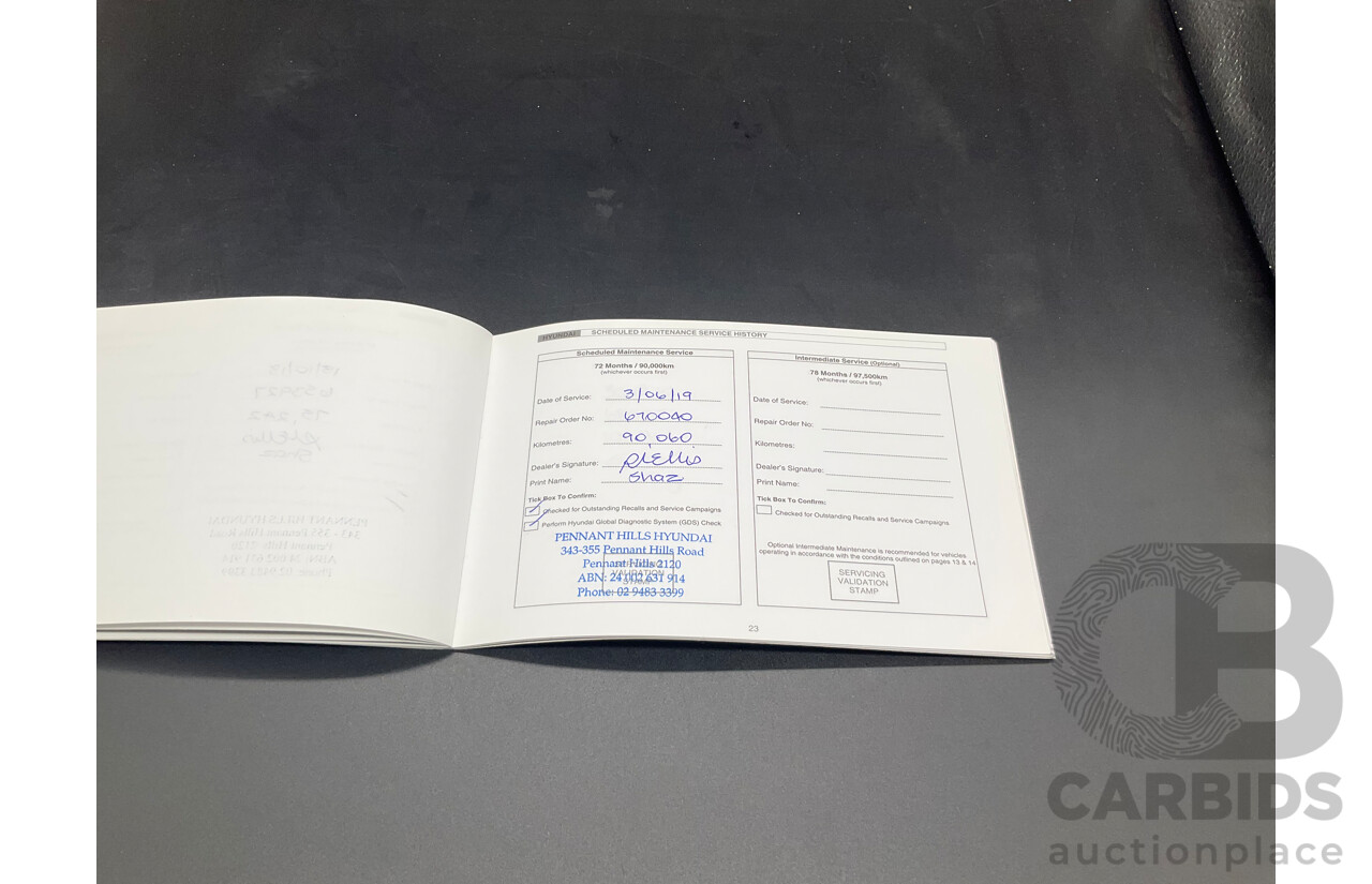 01/2015 Hyundai Santa Fe Elite CRDi (AWD) DM MY15 4D Wagon Titanium Silver Turbo Diesel 2.2L - 7 Seats