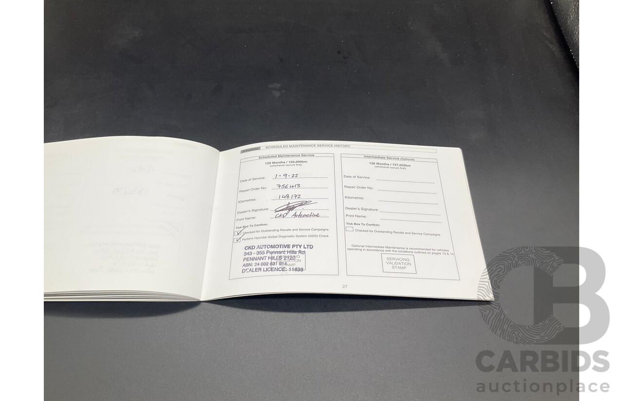 01/2015 Hyundai Santa Fe Elite CRDi (AWD) DM MY15 4D Wagon Titanium Silver Turbo Diesel 2.2L - 7 Seats