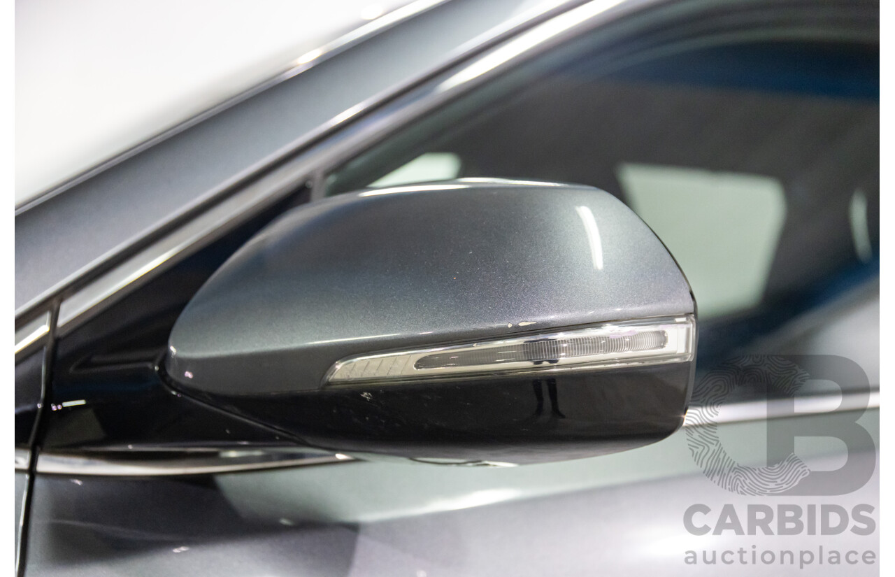 01/2015 Hyundai Santa Fe Elite CRDi (AWD) DM MY15 4D Wagon Titanium Silver Turbo Diesel 2.2L - 7 Seats