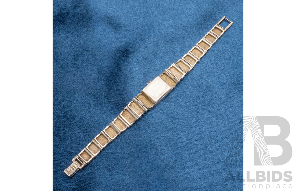 Vintage 925 Sterling Silver Brutalist 'Accurist' Swiss 21 Jewels Watch - by Robert Larin, Canada