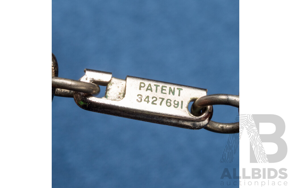 Vintage Handmade Oxidized Pewter Silver Tone Brutalist Necklace - by Robert Larin, Canada