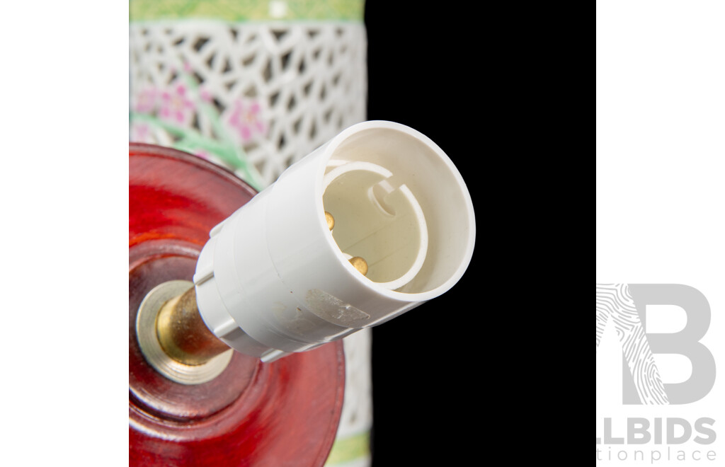 Pair of Chinese Ceramic Table Lamps