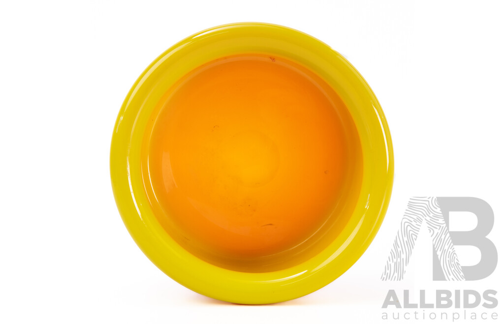 Sommerso Art Glass Bowl by Göran Sigvard Lindhammar, Sweden