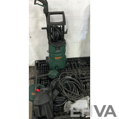 Two Karcher & One Gerni Pressure Washer & Assorted Gardening Equipment and Tools