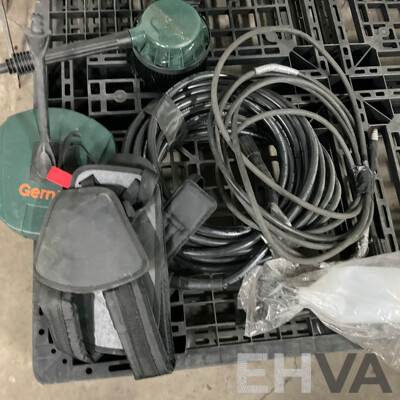 Two Karcher & One Gerni Pressure Washer & Assorted Gardening Equipment and Tools