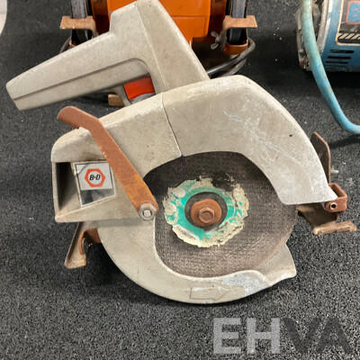 Vintage Black & Decker Circular Saw & GMP 125mm Handy Grinder & Beaver Compressor