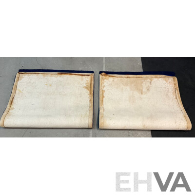 Two Blue Abstract Rug 150x90cm