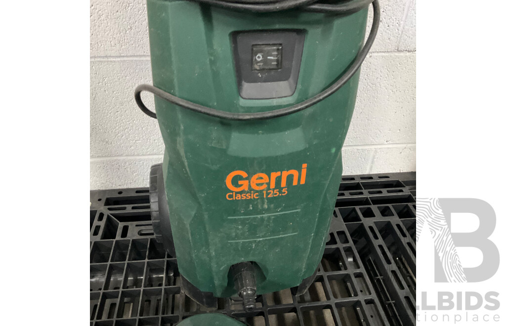 Two Karcher & One Gerni Pressure Washer & Assorted Gardening Equipment and Tools