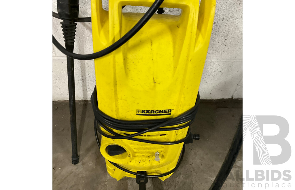 Two Karcher & One Gerni Pressure Washer & Assorted Gardening Equipment and Tools