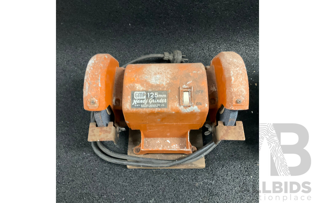 Vintage Black & Decker Circular Saw & GMP 125mm Handy Grinder & Beaver Compressor