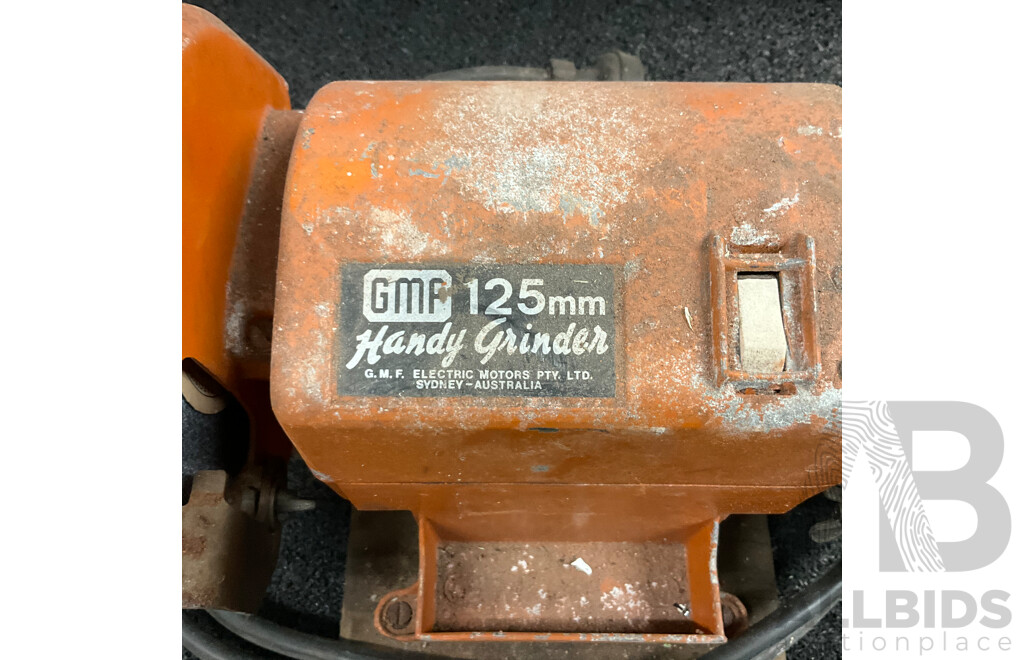 Vintage Black & Decker Circular Saw & GMP 125mm Handy Grinder & Beaver Compressor