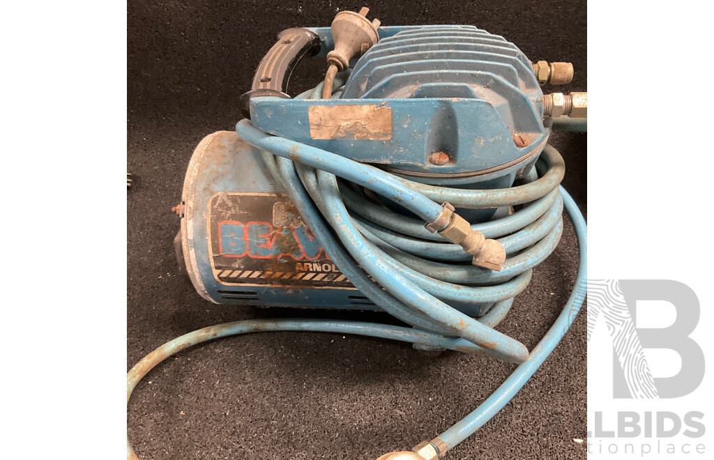Vintage Black & Decker Circular Saw & GMP 125mm Handy Grinder & Beaver Compressor