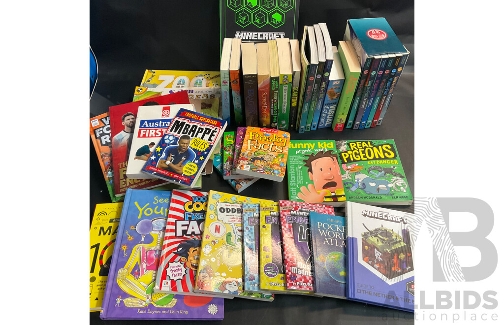 Wings of Fire, Minecraft, and Assorted Children's Reading Books