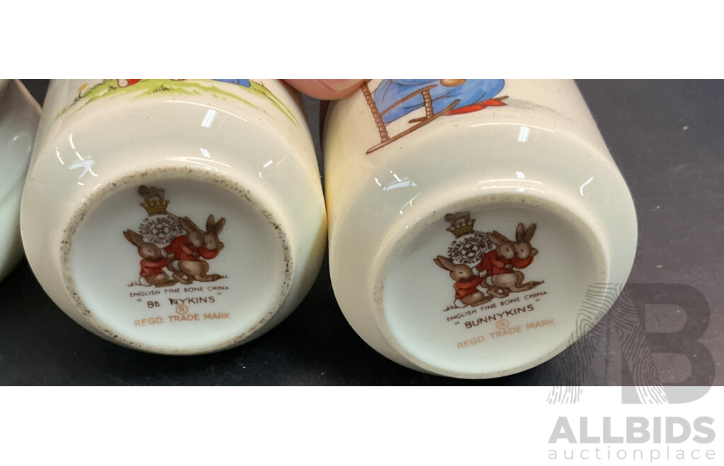 13 Pieces of Royal Doulton Bunnykins Tableware
