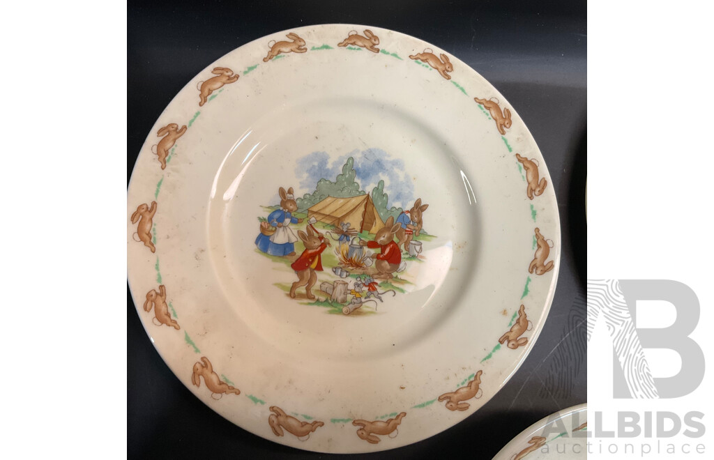 13 Pieces of Royal Doulton Bunnykins Tableware