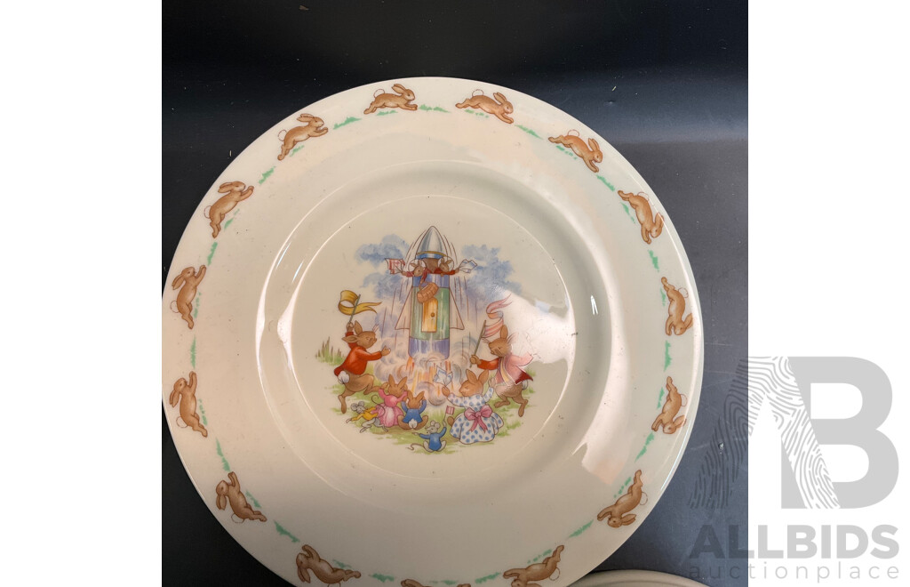 13 Pieces of Royal Doulton Bunnykins Tableware