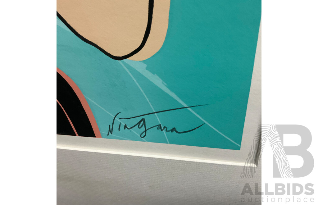 Framed Run by Niagara Detroit Art Print Sexy Woman - Artist Proof