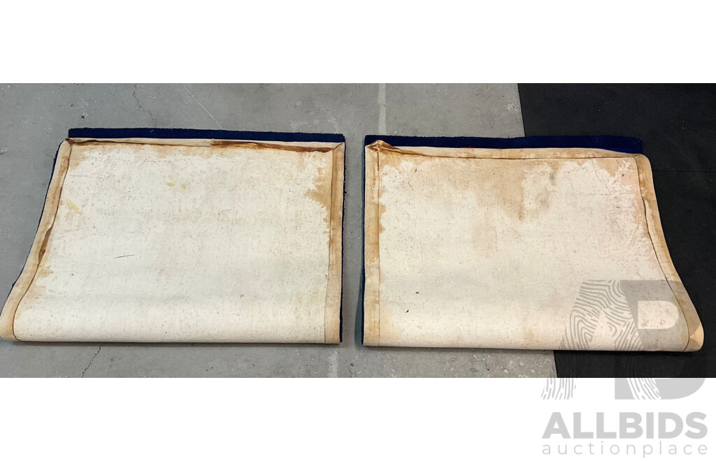 Two Blue Abstract Rug 150x90cm