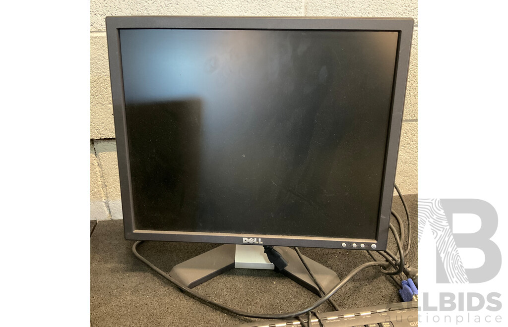 Assorted Computer Equipment, Including DELL and BenQ Monitors, Keyboards and Cables