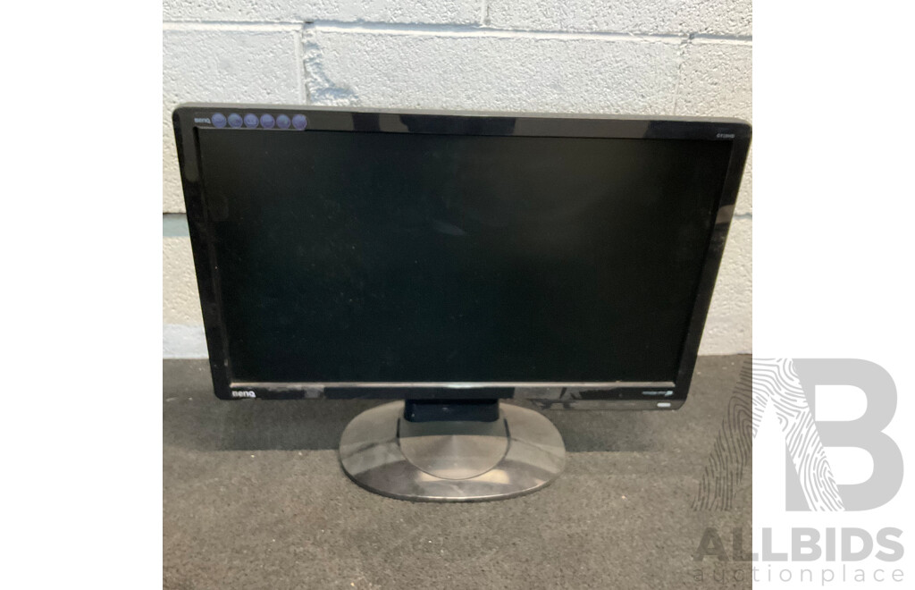 Assorted Computer Equipment, Including DELL and BenQ Monitors, Keyboards and Cables
