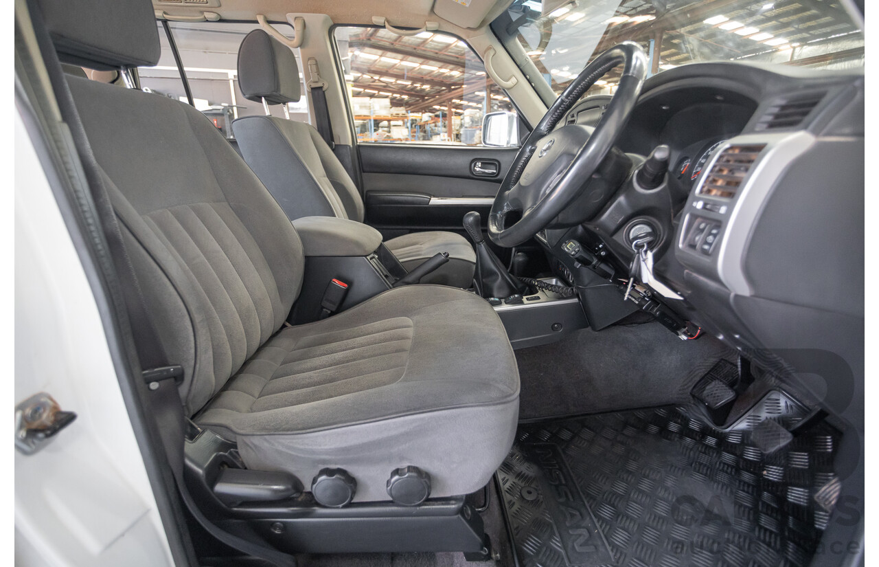 3/2010 Nissan Patrol ST (4x4) GU VI 4d Wagon Polar White Turbo Diesel 3.0L - 7 Seats