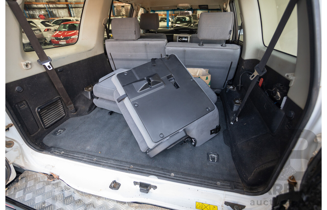 3/2010 Nissan Patrol ST (4x4) GU VI 4d Wagon Polar White Turbo Diesel 3.0L - 7 Seats