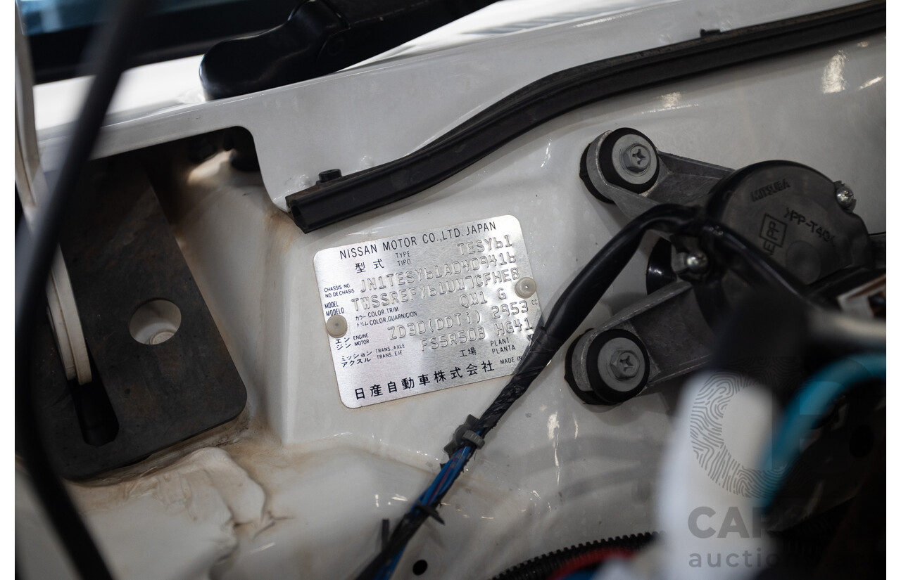 3/2010 Nissan Patrol ST (4x4) GU VI 4d Wagon Polar White Turbo Diesel 3.0L - 7 Seats