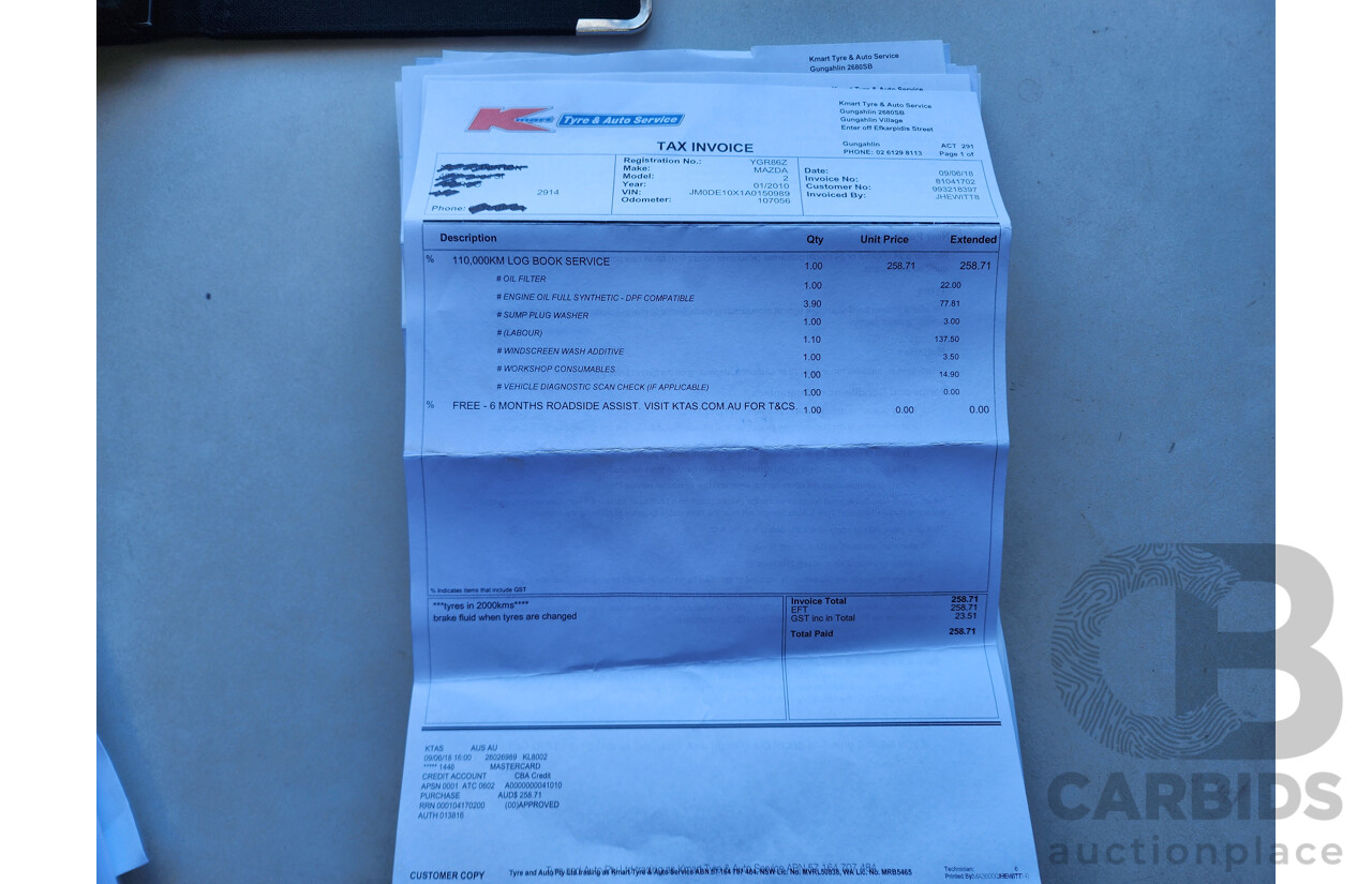 1/2010 Mazda Mazda2 NEO DE MY10 5d Hatchback Blue 1.5L