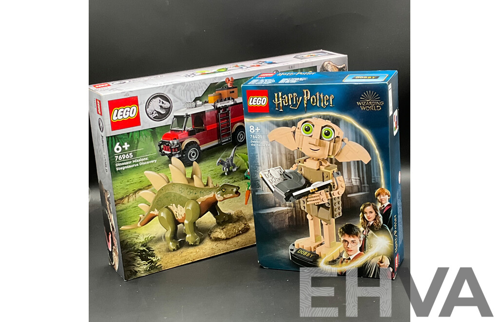 LEGO Harry Potter (76421) and LEGO Jurassic World Dinosaur Missions (76965) - Lot of 2