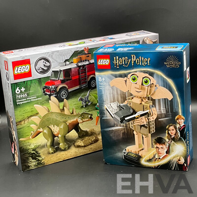 LEGO Harry Potter (76421) and LEGO Jurassic World Dinosaur Missions (76965) - Lot of 2