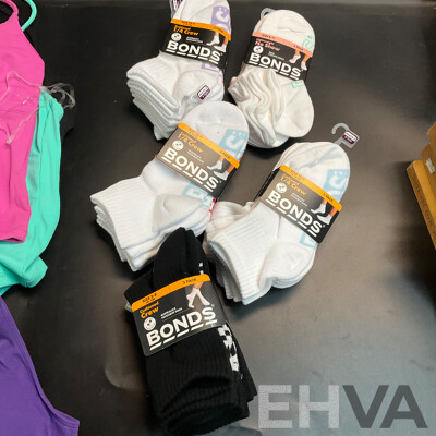 Puma T-Shirt & Cotton On, Step One Tops & Black Trunk - Size S & Assorted Bonds Socks