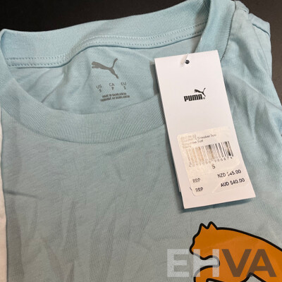 Puma T-Shirt & Cotton On, Step One Tops & Black Trunk - Size S & Assorted Bonds Socks