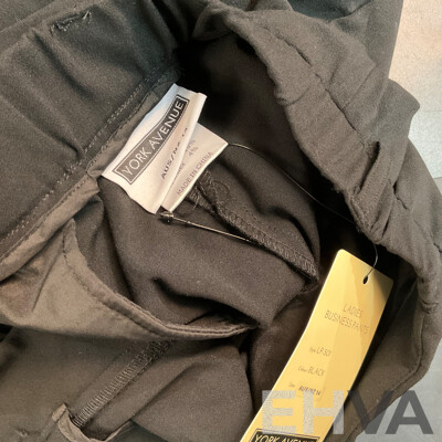 Tommy Hilfiger Rose T-Shirt Size L & Ladies 3/4-Sleeve Shirt White & Long-Black Pants Sizes 12 & 14 - Lot of 5