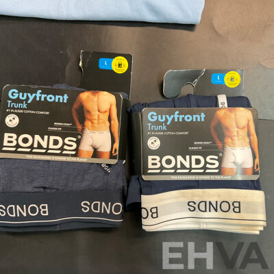 Tommy Hilfiger Blue Polo Shirt Size L & Bonds Trunk Size L X2