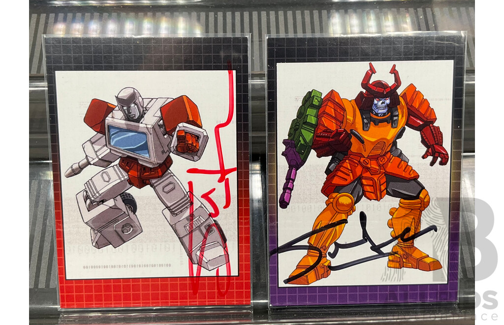 2024 Dynamite Transformers 40th Anniversary Simon Furman Autograph 1/3 Ratchet & 3/3 Bludgeon - Lot of 2
