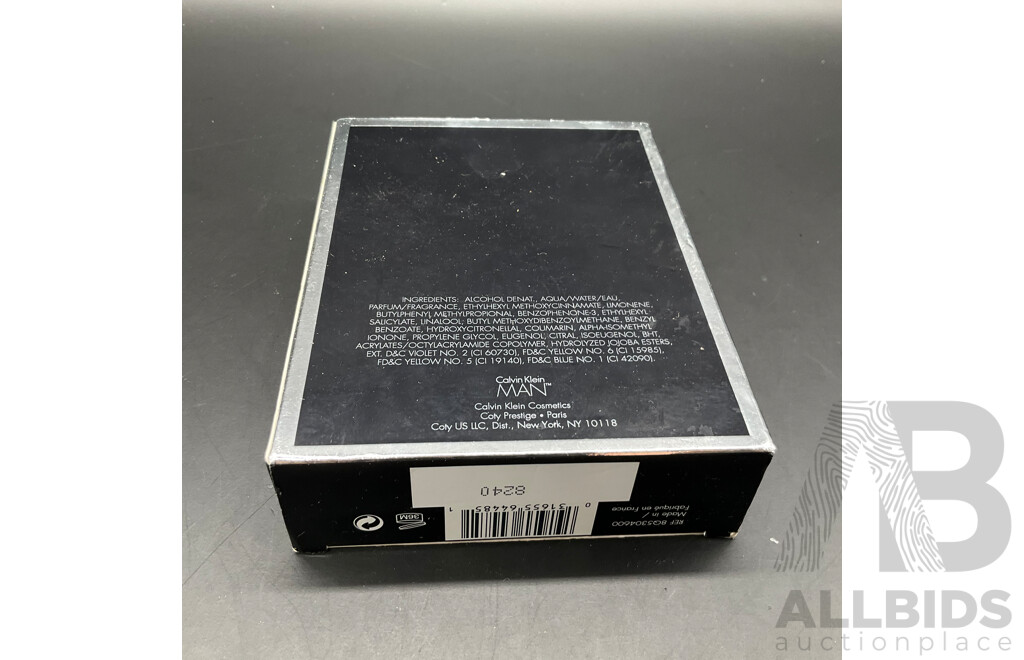 CALVIN KLEIN ''MAN'' 100ml Eau De Toilette