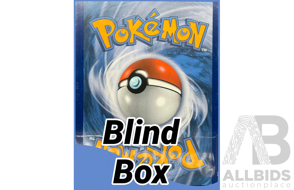 Blind Box: Assorted Pokémon Trading Cards (English) - 400+ Common, 200 Foil