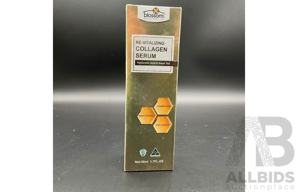 CHRISTIAN GAUTIER Feminine 80ml Eau De Parfum (2x) and BLOSSOM AUSTRALIA Re-Vitalizing Collagen Serum 50ml - Lot of 3