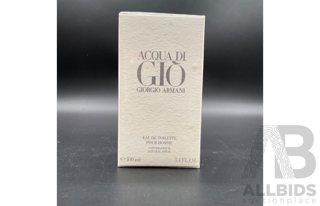 GIORGIO ARMANI ''Acqua Di'' 100ml Eau De Toilette