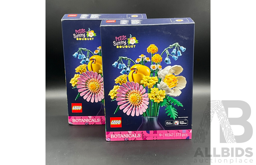 LEGO Botanicals (10347) - Petite Sunny Bouquet - Lot of 2
