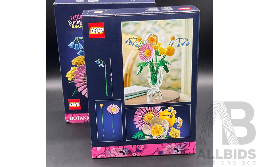 LEGO Botanicals (10347) - Petite Sunny Bouquet - Lot of 2