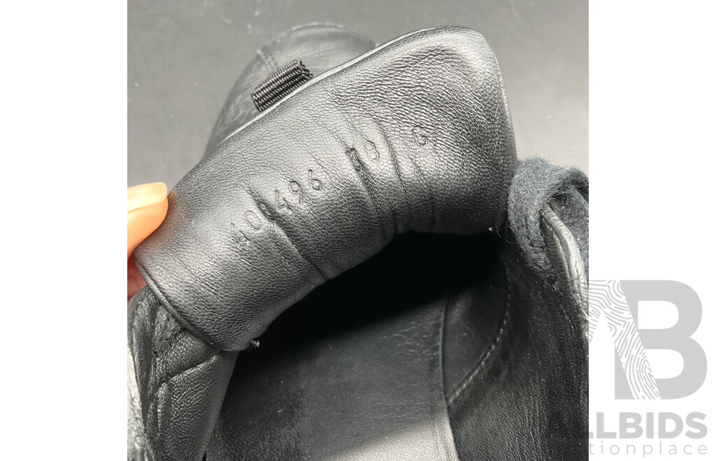 Black Guccissima Leather Web Ace Sneakers Branded GUCCI