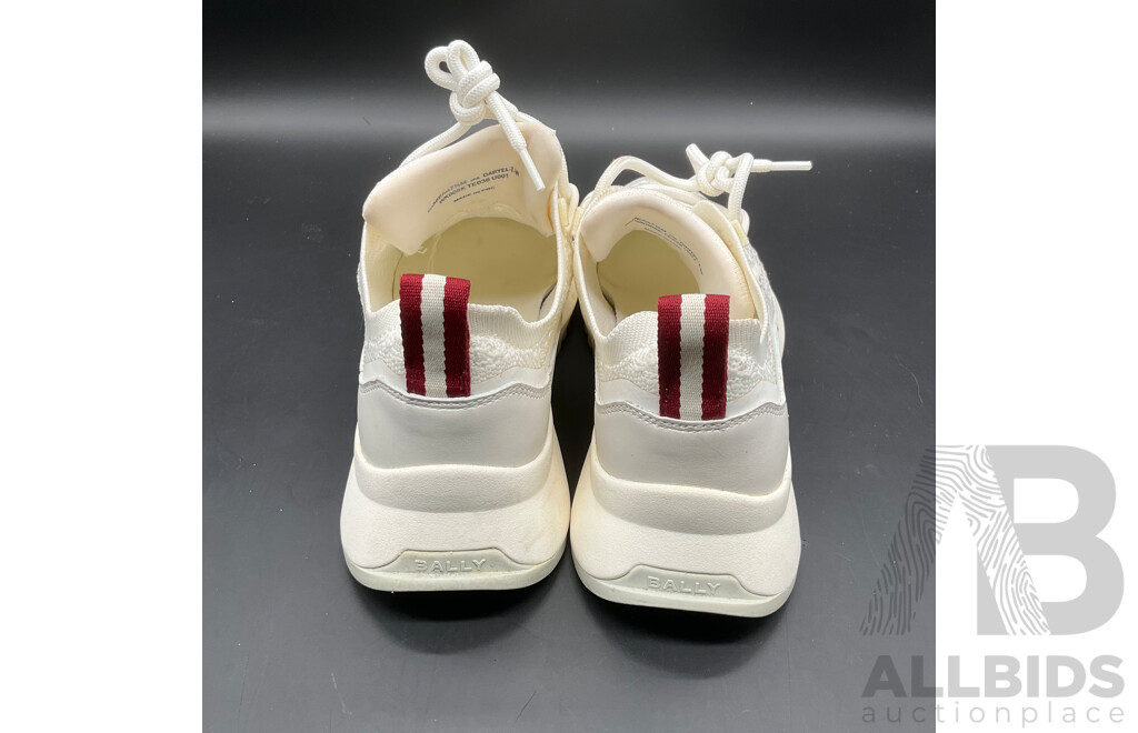 White Daryel Mesch Panel Sneakers Branded BALLY