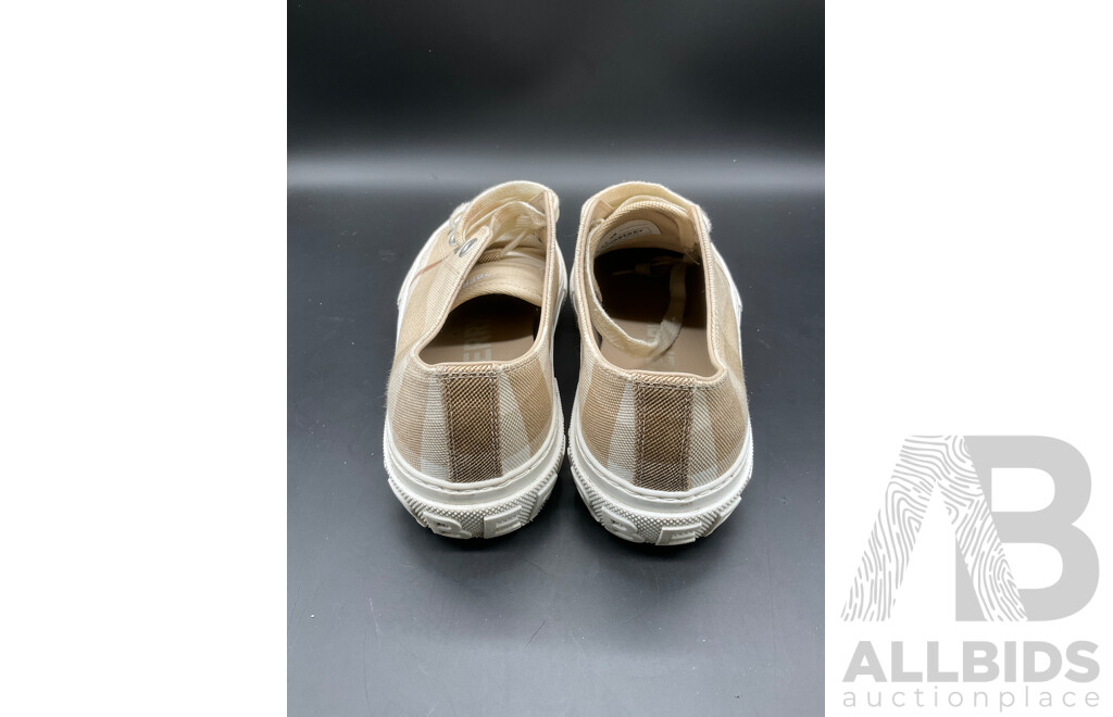 Vintage Check Cotton Sneakers Branded BURBERRY