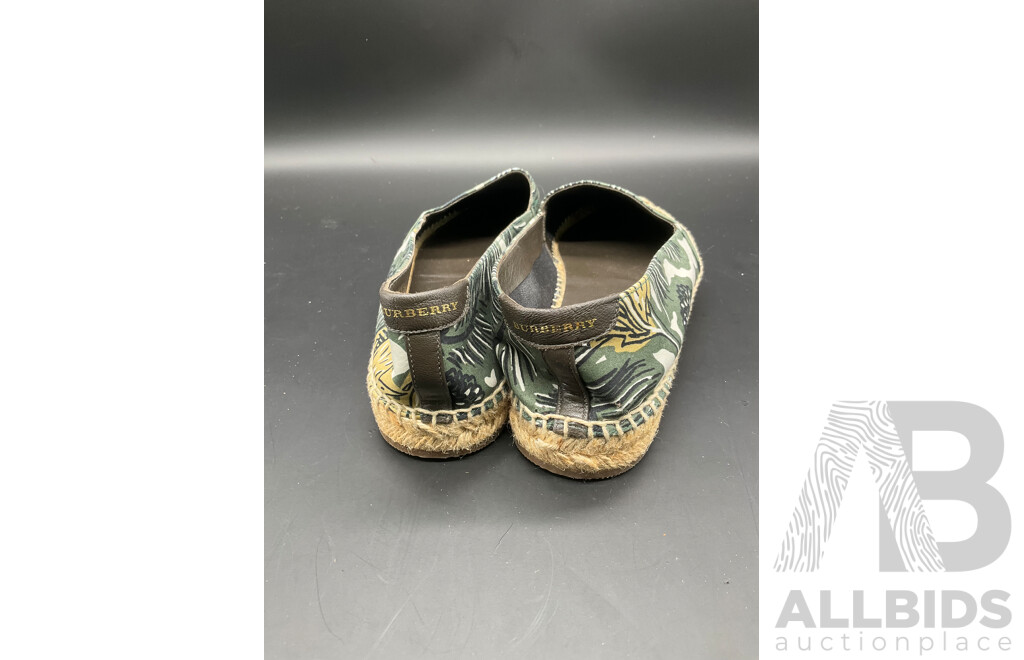 Pair of Burberry Branded Espadrilles