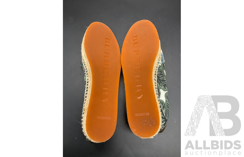 Pair of Burberry Branded Espadrilles