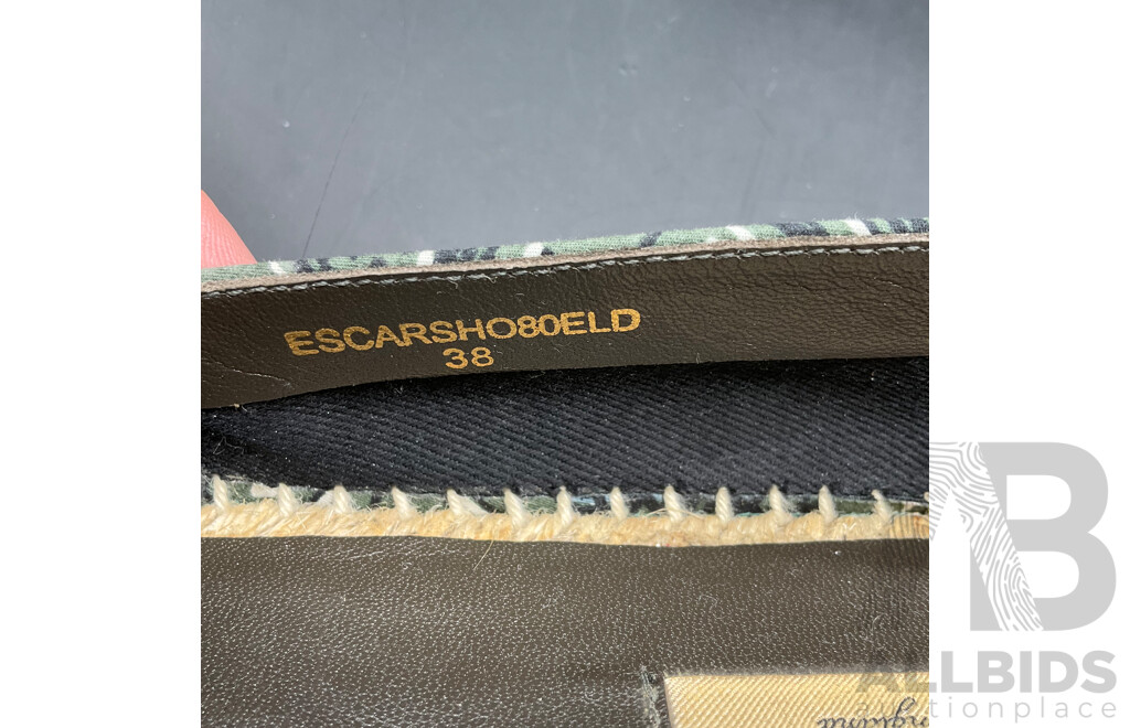 Pair of Burberry Branded Espadrilles