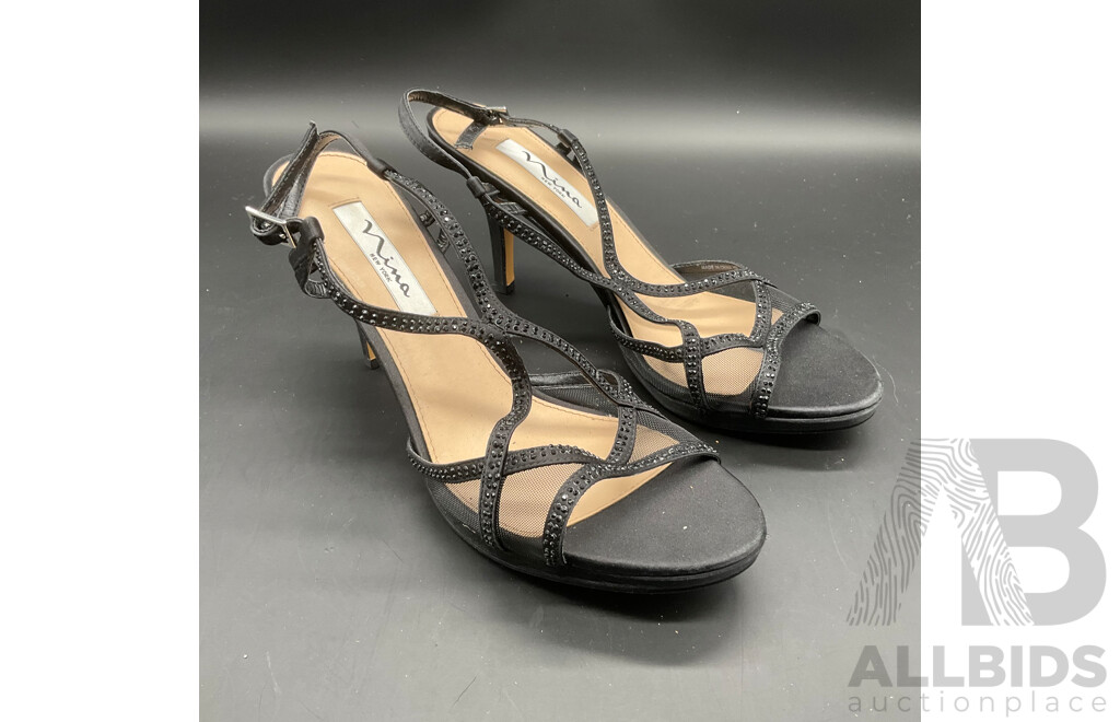 Strappy Evening Sandal Branded NINA BLOSSOM