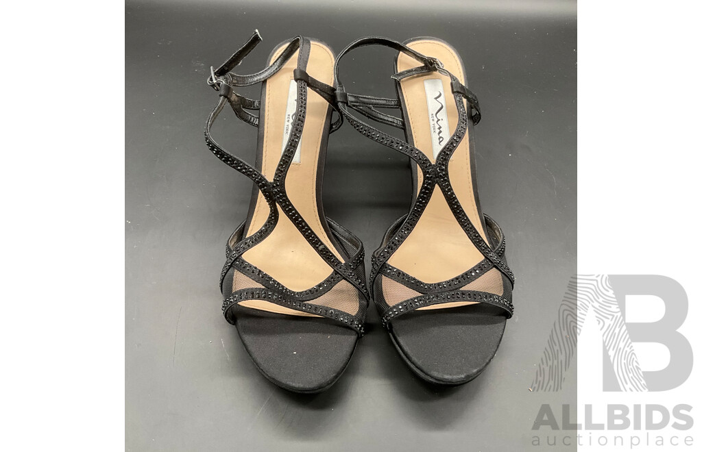 Strappy Evening Sandal Branded NINA BLOSSOM